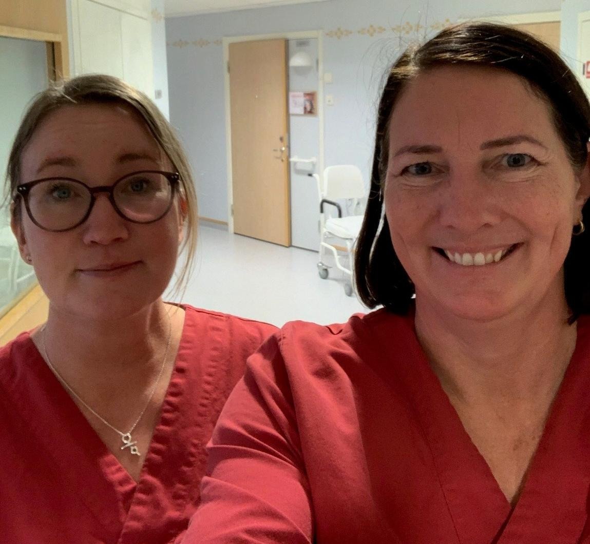 Carolina och Anna på Lejonbacken
